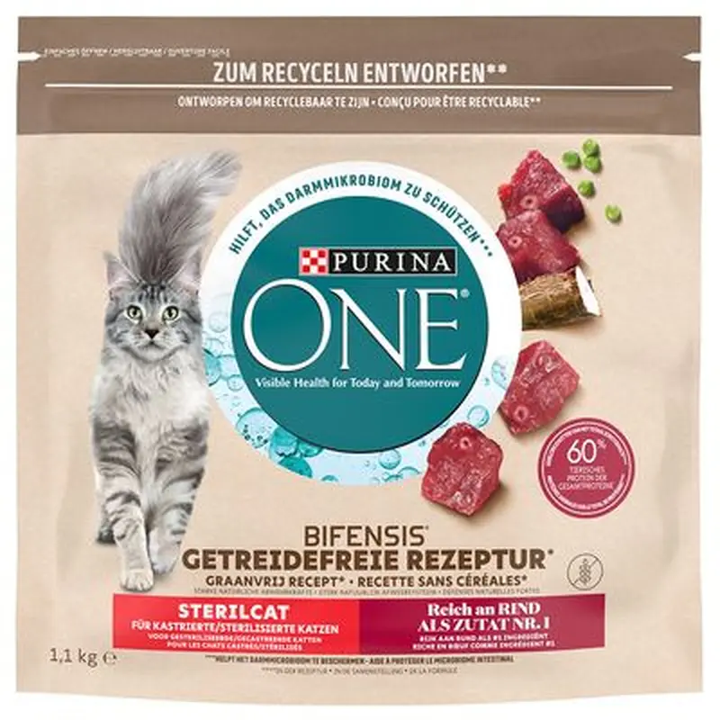 PURINA ONE Grain Free Sterilised Beef - 1.1kg