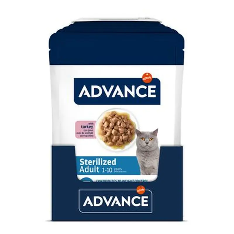 Advance Feline Sterilised Turkey - Mega Pack: 52 x 85g
