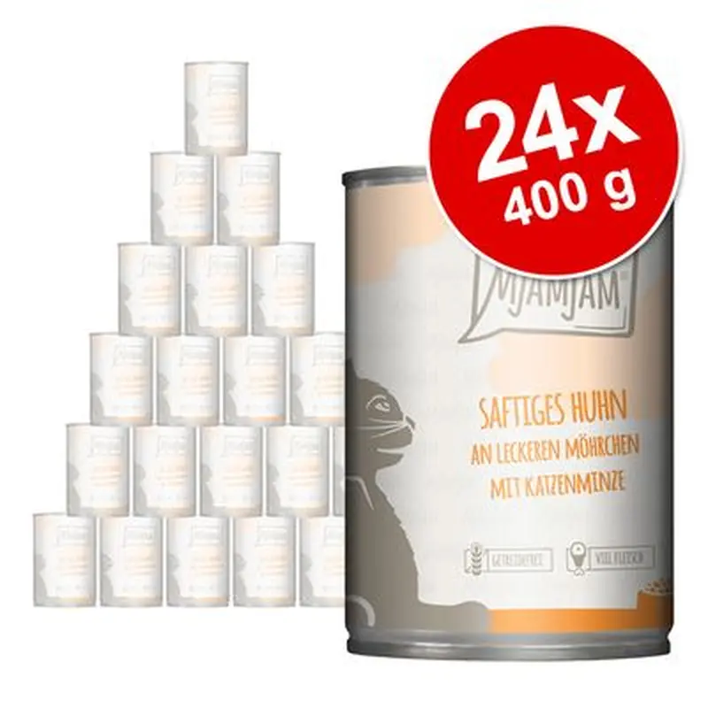 MjAMjAM Saver Pack 24 x 400g - Mealtime with Delicious Hearts
