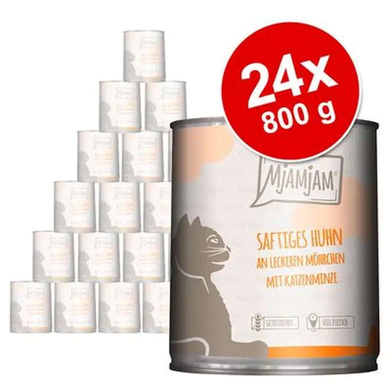MjAMjAM Saver Pack 24 x 800g - Juicy Pork with Tasty Carrots