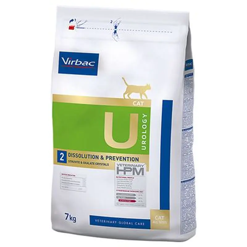 Virbac Veterinary HPM Cat Urology Dissolution & Prevention U2 - Economy Pack: 2 x 7kg