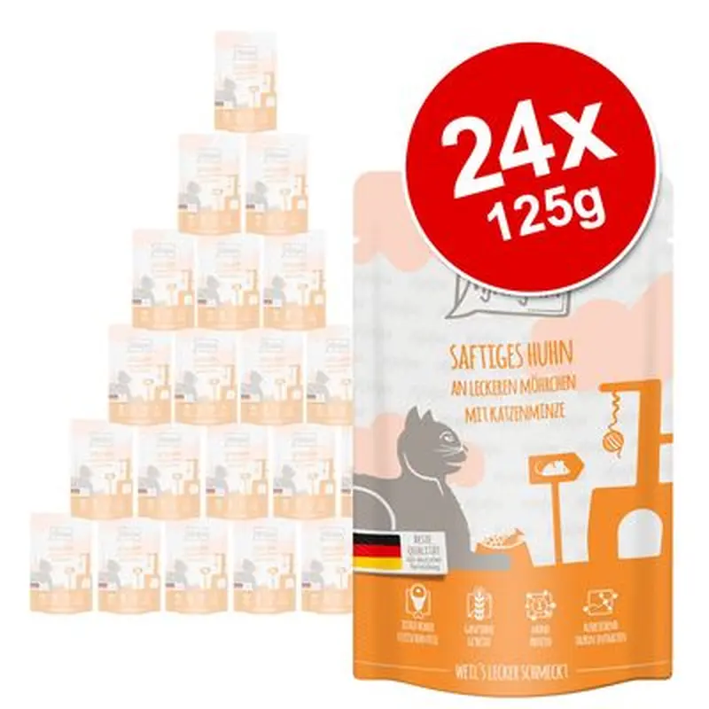 MjAMjAM Squeezy Pouches Saver Pack 24 x 125g - Good Turkey with Steamed Squash