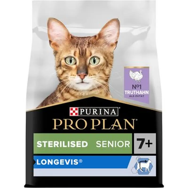 PURINA PRO PLAN Sterilized Senior 7+ Longevis Turkey - 3kg