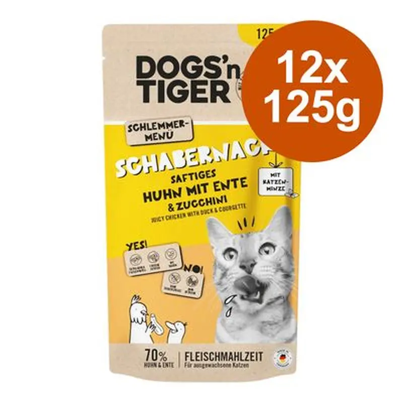 Dogs'n Tiger Cat 12 x 125g - Mixed Pack (4 Varieties)