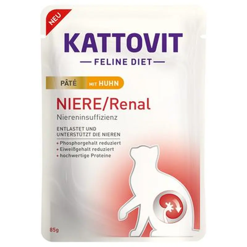 Kattovit Kidney/Renal Pat 10 x 85g - Chicken