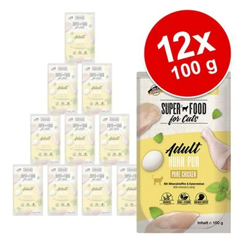 MAC's Cat Pouch 12 x 100g - Pure Chicken