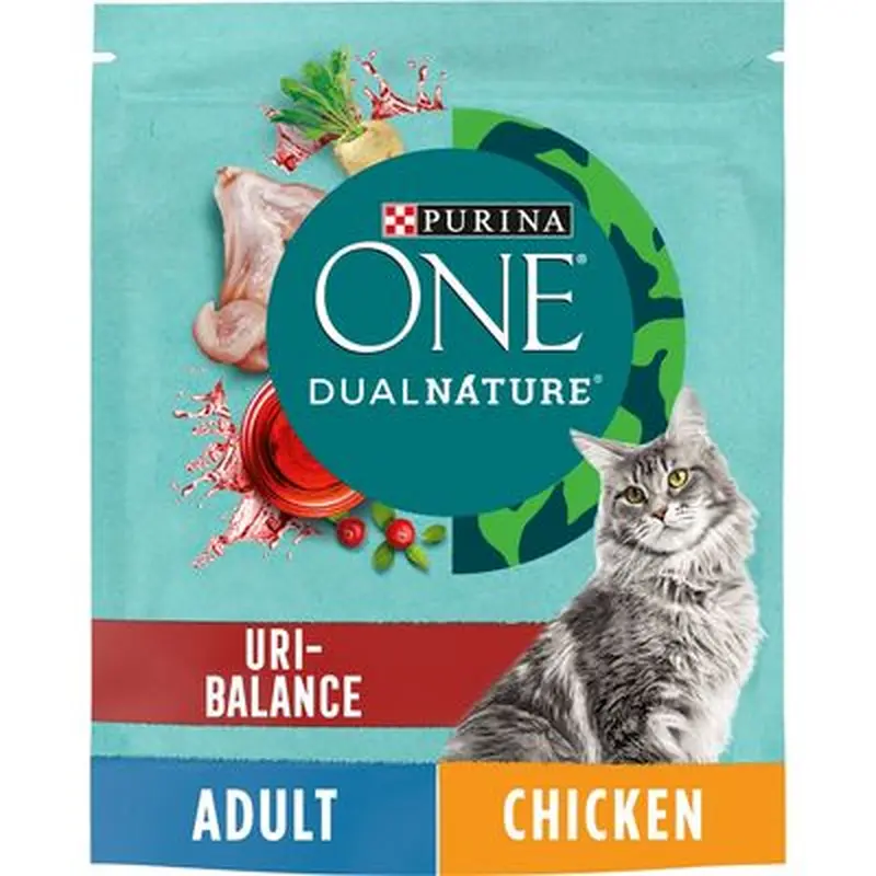 PURINA ONE Dual Nature Adult Chicken & Cranberries - Economy Pack: 2 x 650g