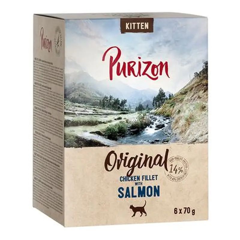 Purizon Kitten Grain-Free 6 x 70g - Chicken Fillet with Turkey