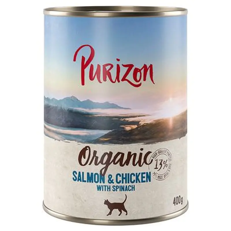 Purizon Organic 6 x 400g - Duck & Chicken with Courgette