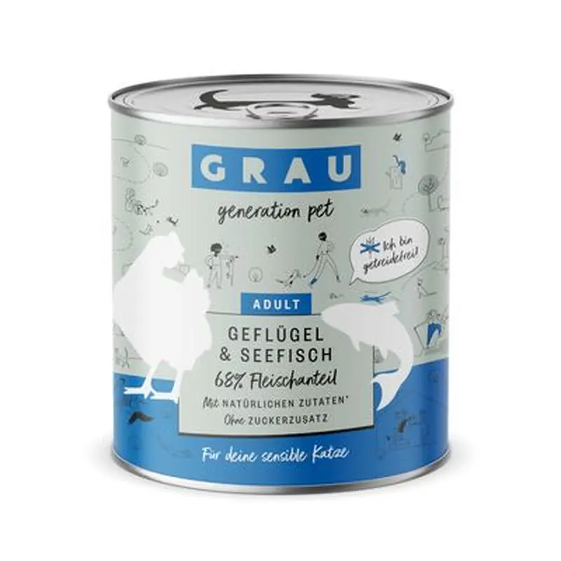 GRAU Gourmet Adult Grain-Free 6 x 800g - Turkey, Salmon & Mackerel