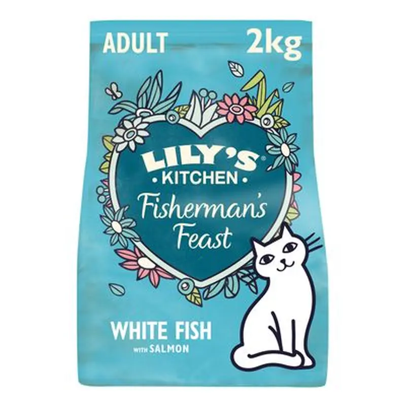 Lily's Kitchen Fabulous Fish Complete Adult Dry Cat Food - 800g