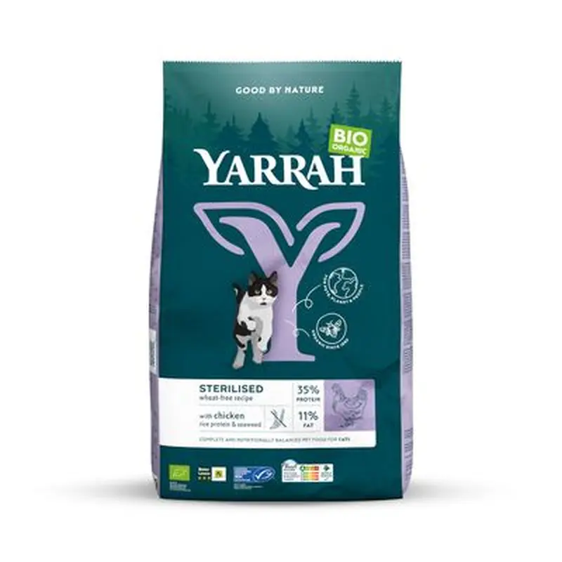 Yarrah Organic Sterilised Wheat-Free with Organic Chicken - 2kg
