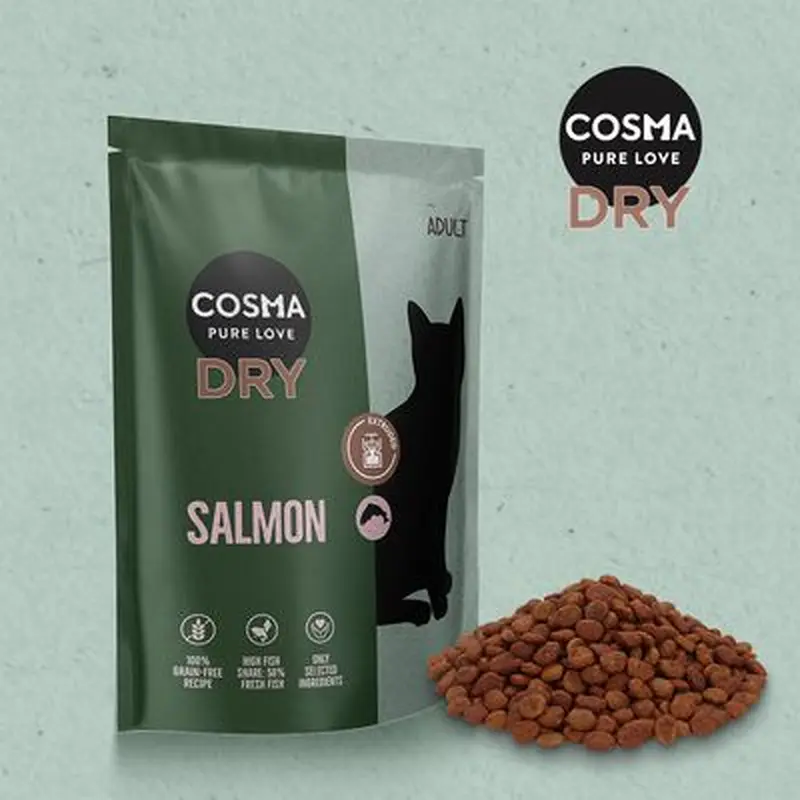 Cosma Extruded Salmon Dry Food - 400g