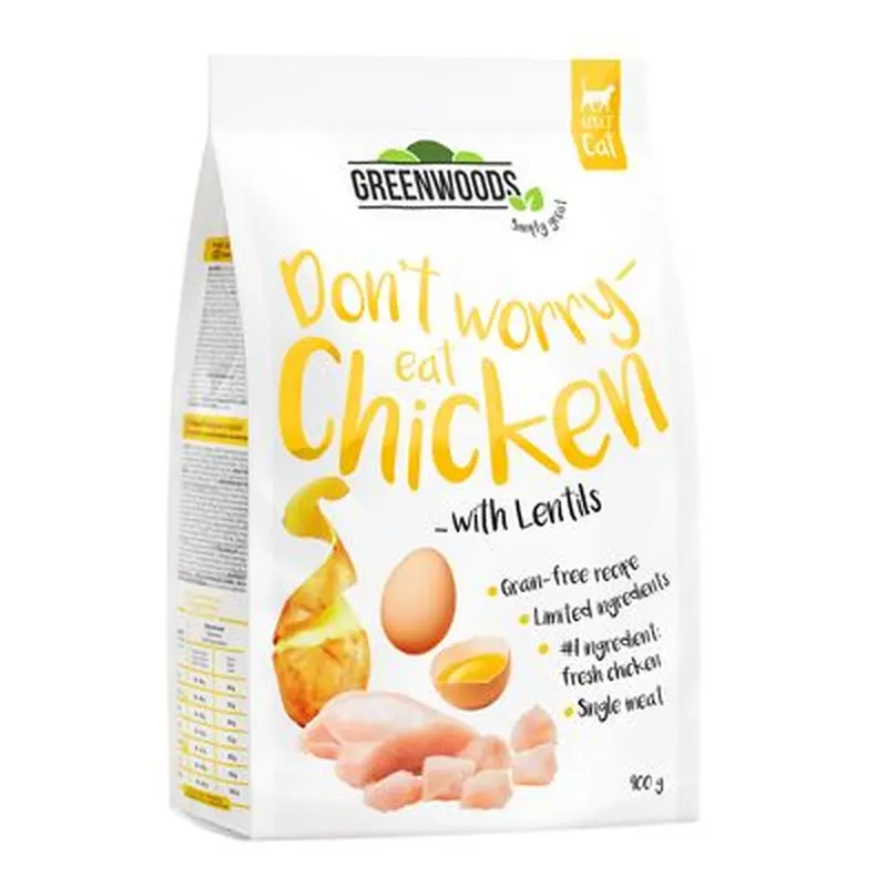 Greenwoods Chicken with Lentils, Potatoes & Egg - Economy Pack: 3 x 3kg