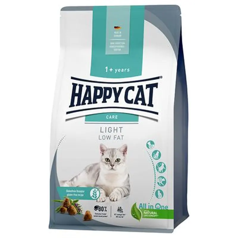 Happy Cat Care Adult Light - Economy Pack: 2 x 1.3kg