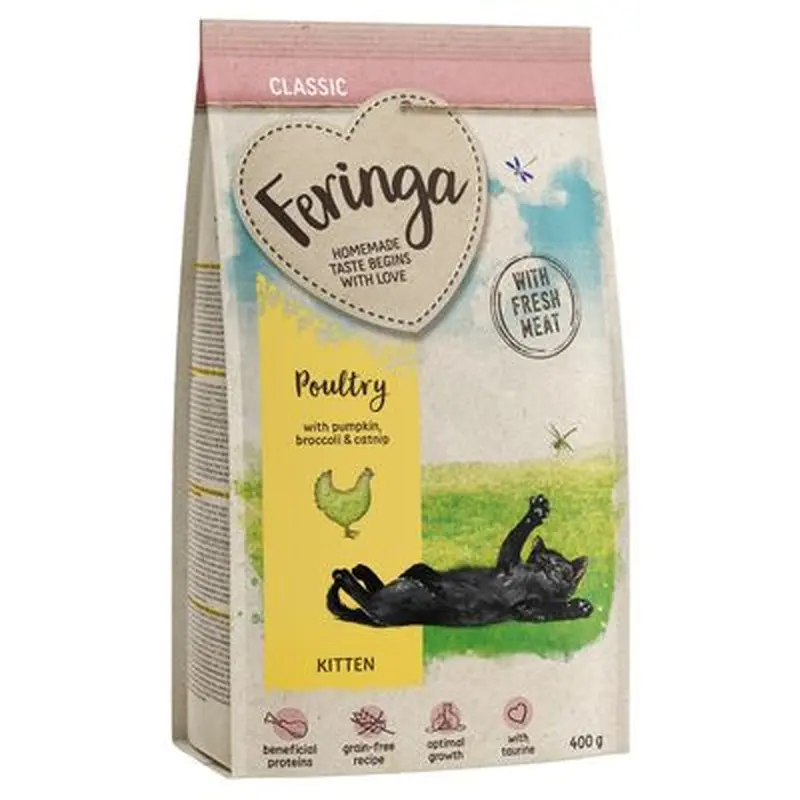 Feringa Kitten Classic Poultry - Economy Pack: 2 x 6.5kg