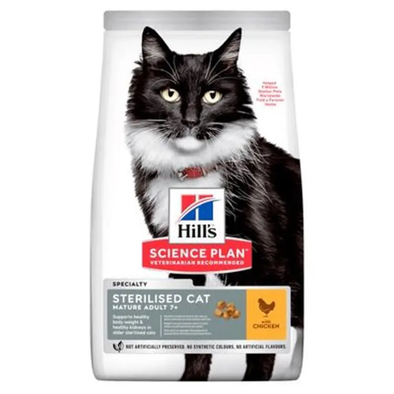 Hill's Science Plan Mature Adult Sterilised Chicken - 1.5kg