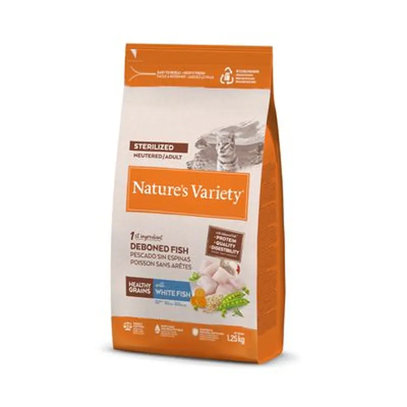 Nature's Variety Healthy Grains Sterilised Whitefish - 1.25kg