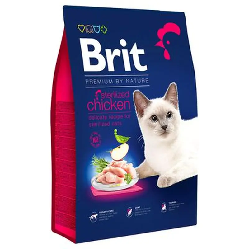 Brit Premium by Nature Cat Sterilised Chicken - 8kg