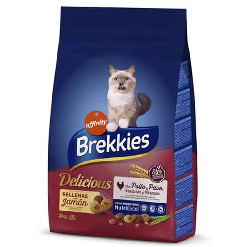 Brekkies Delicious Chicken, Turkey & Vegetables - Economy package: 4 x 3 kg