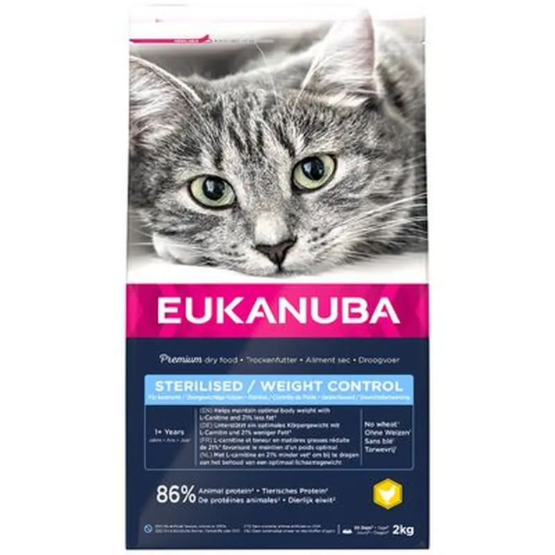 Eukanuba Sterilised/Weight Control Adult - Economy Pack: 2 x 2kg
