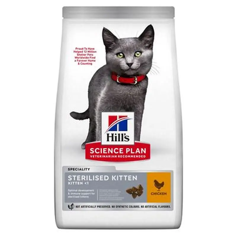 Hills Science Plan Sterilised Kitten Chicken - 10kg