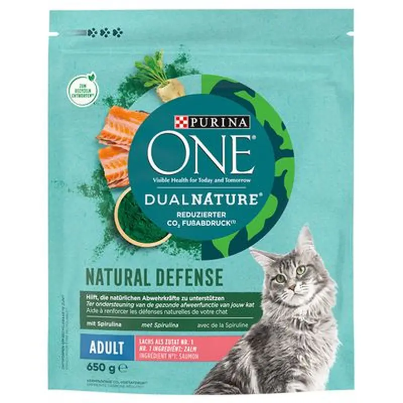 PURINA ONE Dual Nature Adult Salmon with Spirulina - 650g