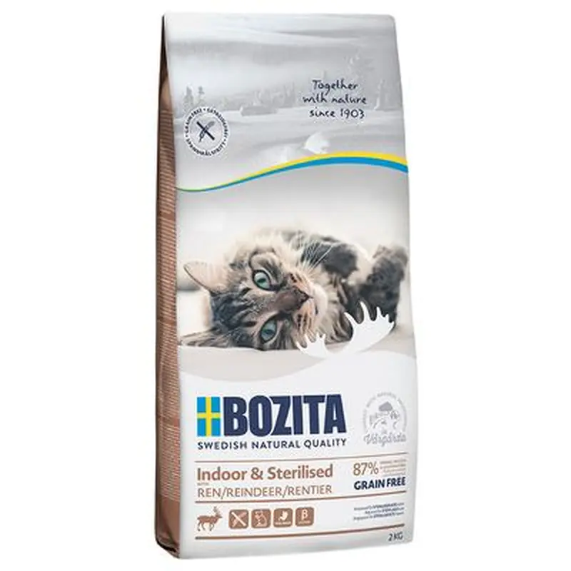 Bozita Grain Free Indoor & Sterilised - Reindeer - 10kg
