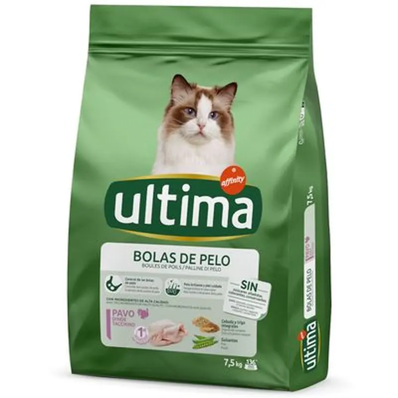 Ultima Hairball Control - Turkey & Rice - 7.5kg
