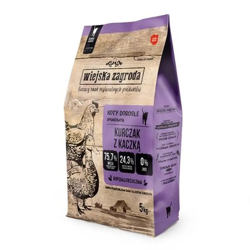 Wiejska Zagroda Cat Chicken with Duck - 5kg