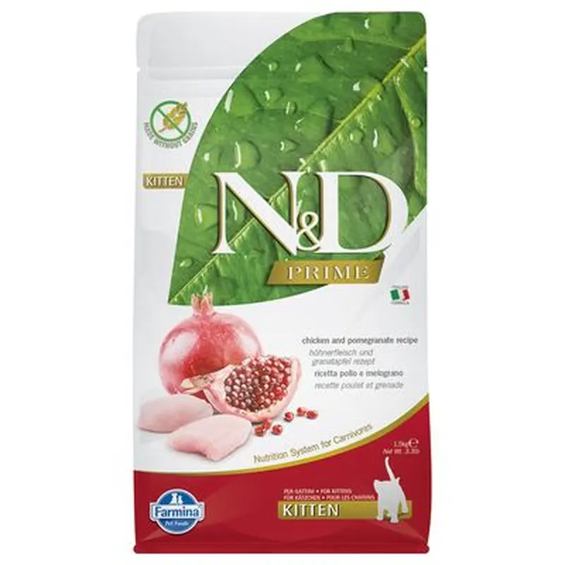 Farmina N&D Prime Kitten Chicken & Pomegranate - 2 x 1.5 kg