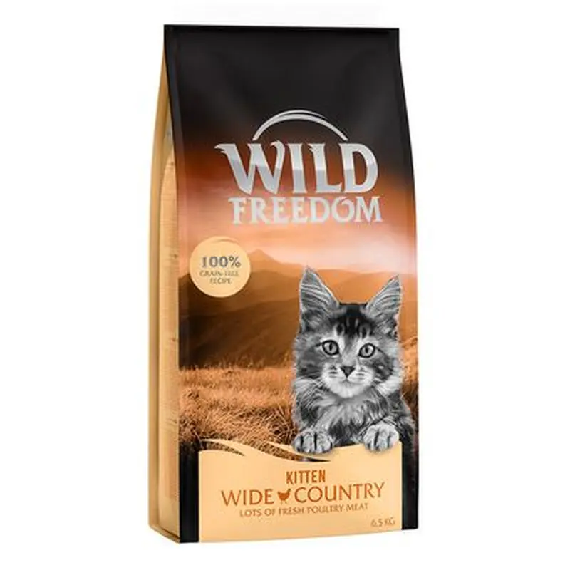 Wild Freedom Kitten \"Wide Country\" Poultry - Grain-Free - Economy Pack: 2 x 6.5kg