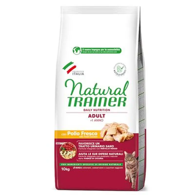 2 x 10kg Natural Trainer Dry Cat Food - 10% Off! * - Adult Chicken (2 x 10kg)