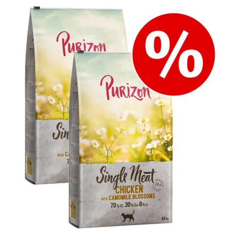 Purizon Single Meat Economy Pack - Beef with Hibiscus Blossoms (2 x 6.5kg)