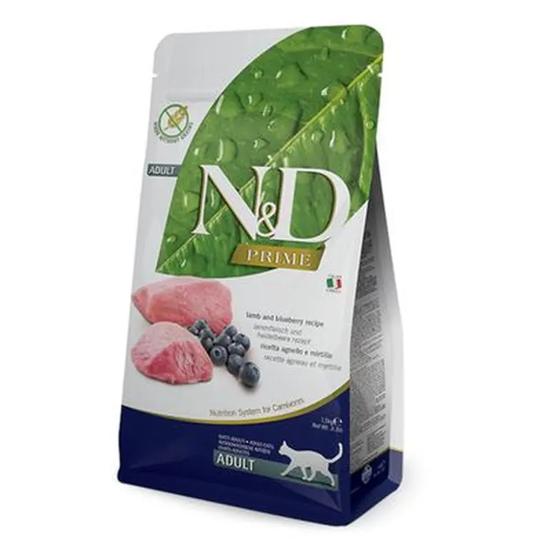 Farmina N&D Prime Grain Free Adult with Lamb & Blueberry - Saver Pack: 2 x 5 kg