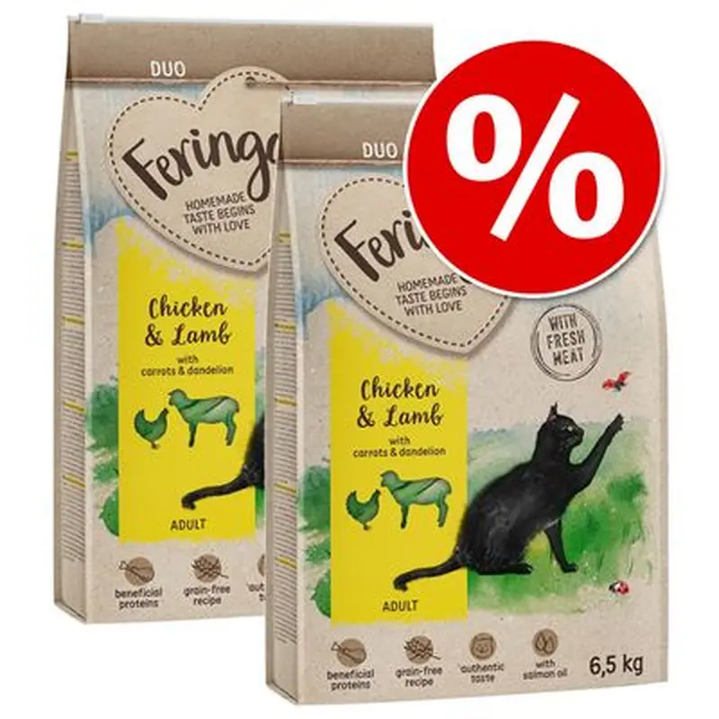 Feringa Dry Cat Food Economy Packs - Sterilised Salmon (2 x 6.5kg)