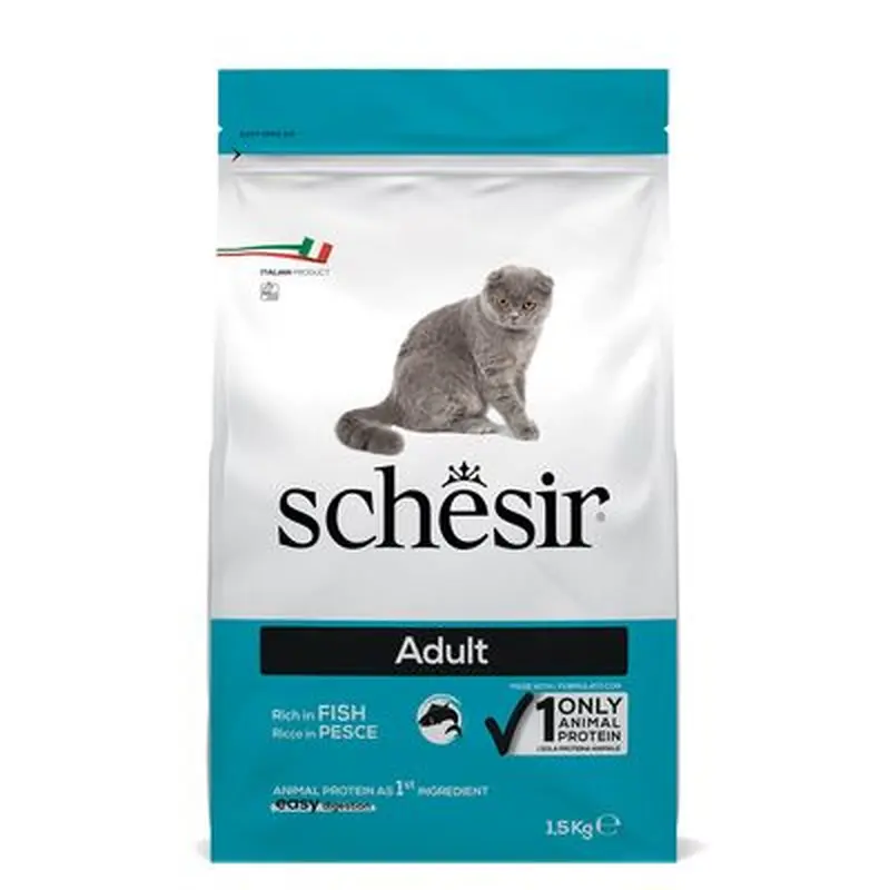 Schesir Adult Maintenance with Fish - Saver Pack: 3 x 1.5 kg