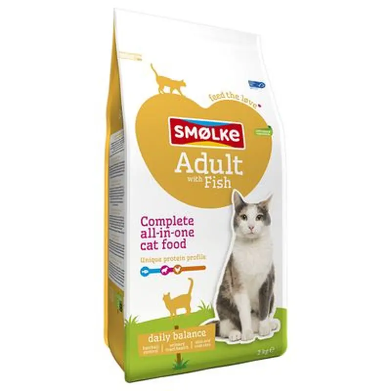 Smlke Cat Food Adult Fish & Rice - 10 kg