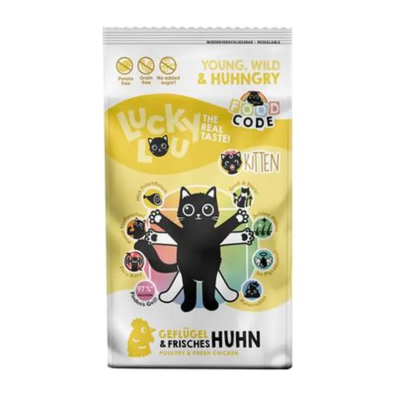 Lucky Lou Kitten Poultry & Chicken - Economy Pack: 2 x 1.7 kg