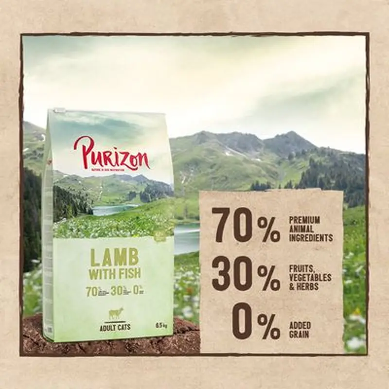 Purizon Adult Grain-Free Lamb with Fish - 2.5kg