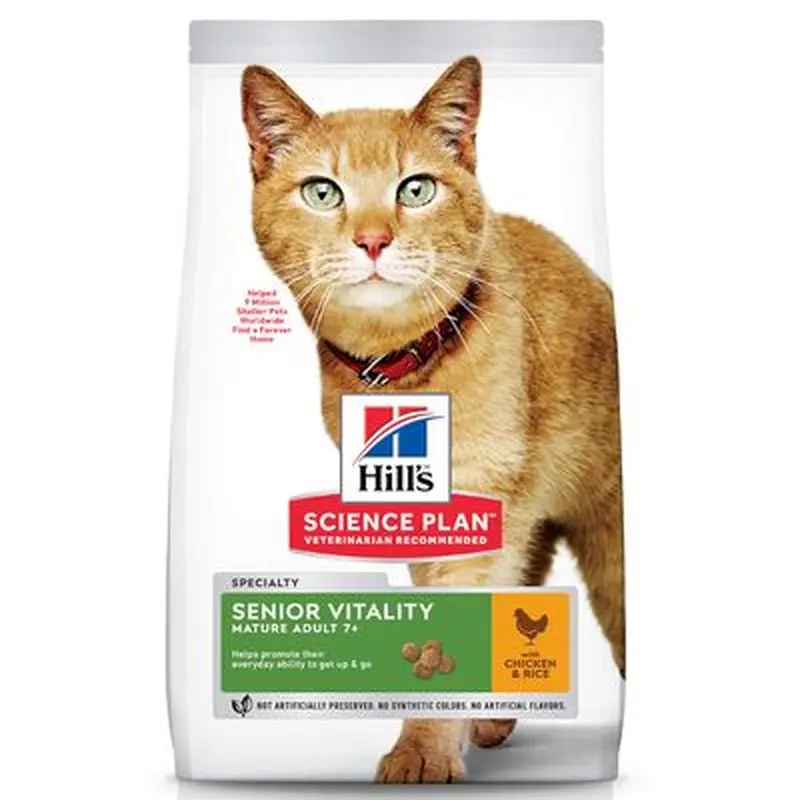 Hills Science Plan Mature Adult Senior Vitality with Chicken & Rice - 1.5kg