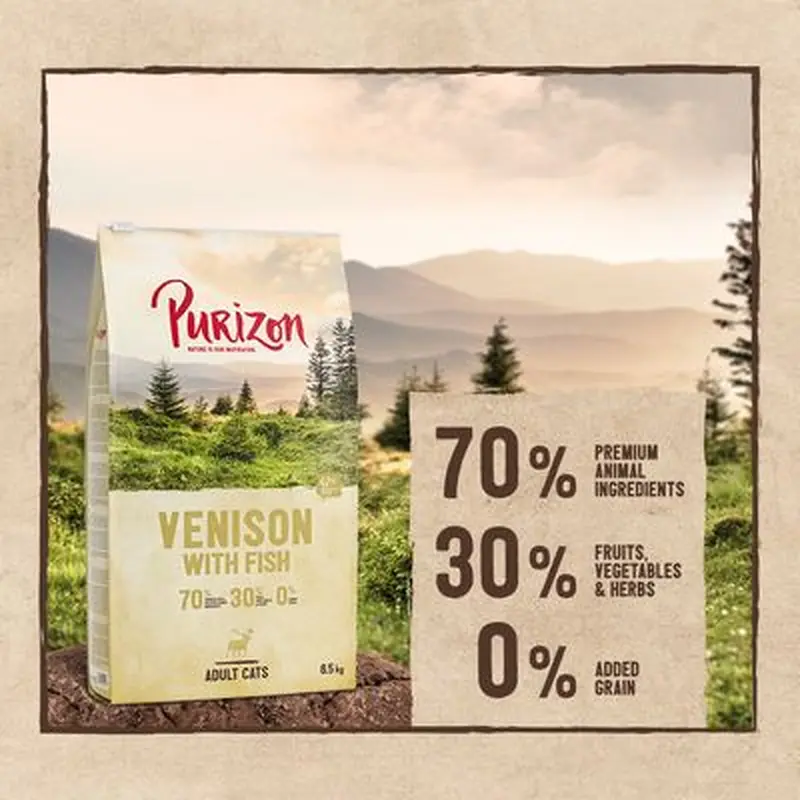 Purizon Adult Grain-Free Venison with Fish - 2.5kg