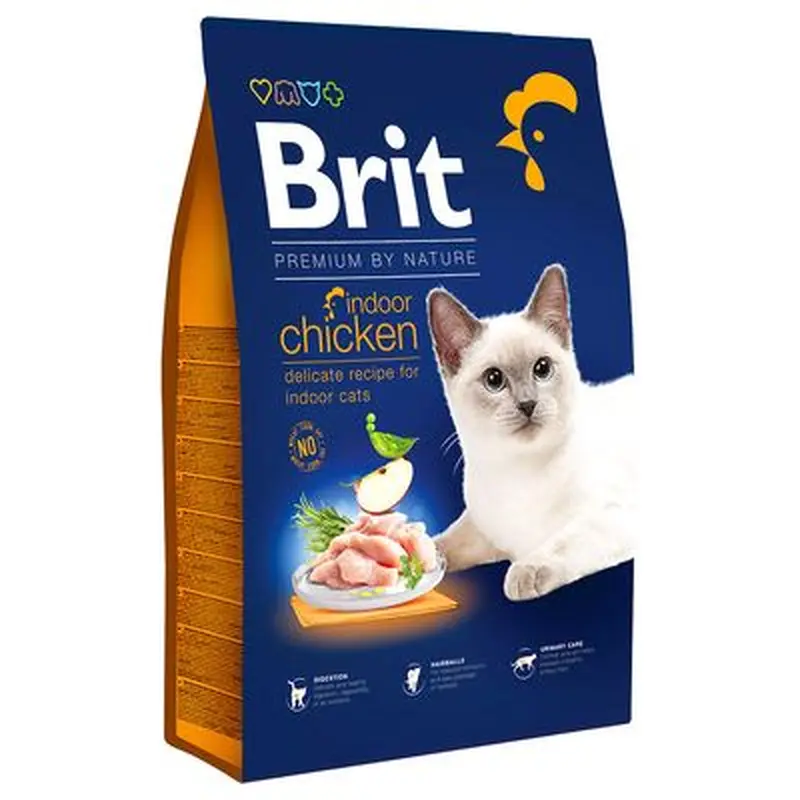 Brit Premium by Nature Cat Indoor Chicken - 8kg
