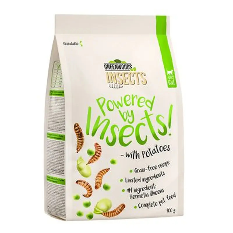 Greenwoods Insects with Potatoes, Peas & Fava Beans - 400g