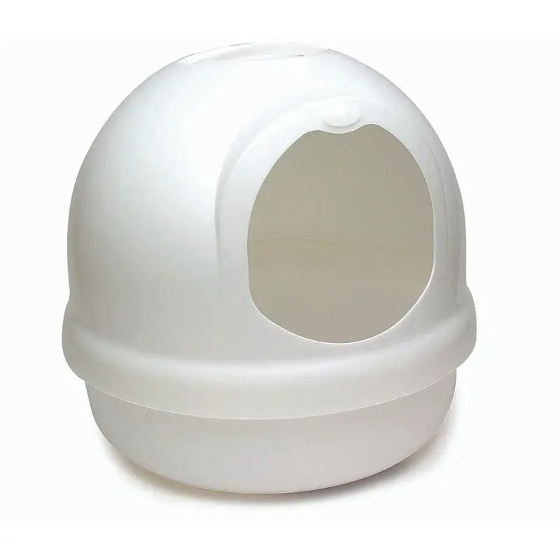 Booda Dome Cat Litter Box Pearl White LG