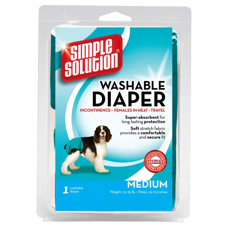 Simple Solution Washable Diaper Blue MD