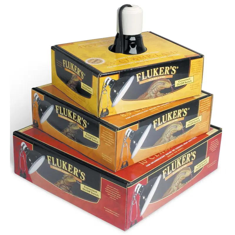 Fluker's Repta-Clamp Lamp with Switch Black 5.5 in