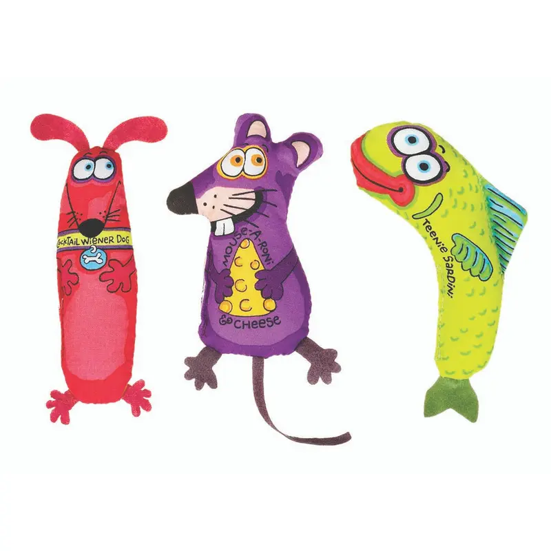 FAT CAT Classic Appeteasers Catnip Toy Multi-Color One Size 2 Pack
