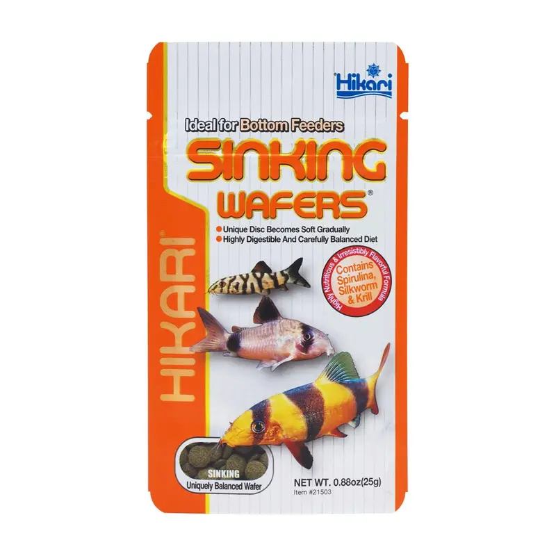 Hikari Sinking Wafers Rapidly Sinking Wafer Fish Food 0.88 oz