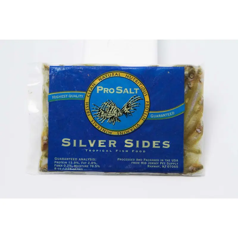 Pro Salt Silversides Frozen Fish Food 8 oz SD-5